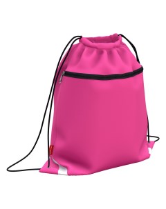 Мешок для обуви с карманом на молнии 500х410мм Neon Pink Erich krause