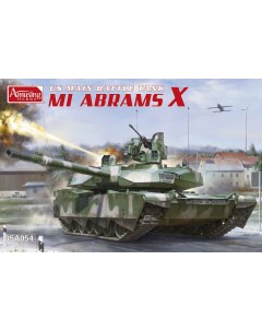 Сборная модель 1 35 Американский основной боевой танк Abrams X 35A054 Amusing hobby