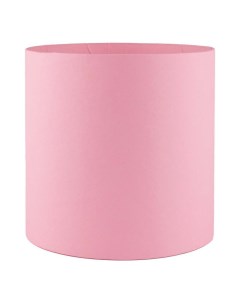 Коробка подарочная 18 x 18 см Декор круглая без крышки розовая Азалия