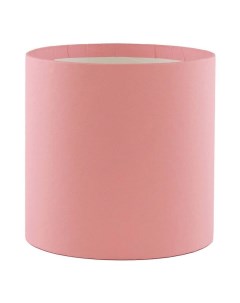 Коробка подарочная 16 x 16 см Декор круглая без крышки розовая Азалия