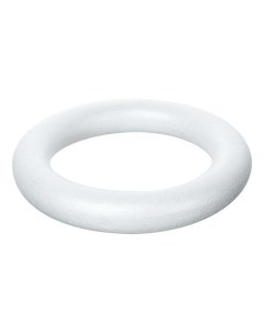 Кольцо Декор пенопласт белое d25 см h4 см Азалия