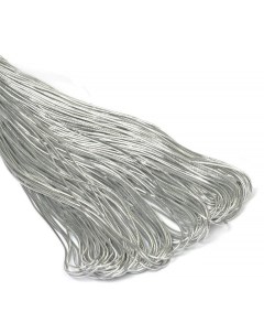 Резинка шляпная шнур круглый цвет серебро 2 0 мм x 100 м Tby
