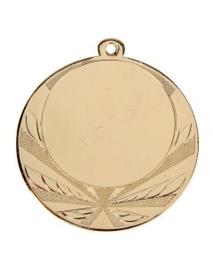 Медаль под нанесение диам 7 см цвет зол без ленты Командор