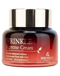 Крем питательный разглаживающий морщины с женьшенем Wrinkle Supreme Cream The skin house