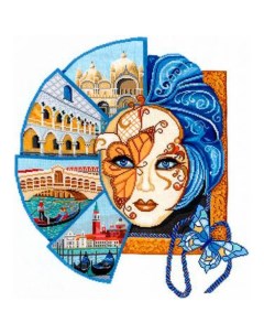 Набор для вышивания Венецианская маска Сделай своими руками