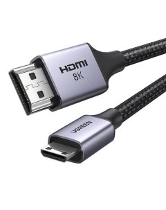 Кабель HD163 15514_ Mini HDMI to HDMI 8K 1м черный Ugreen