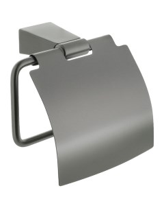 Держатель туалетной бумаги Trend Graphite FX 98010 с крышкой Черный графит Fixsen