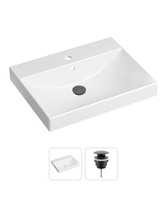 Комплект 2 в 1 Bathroom Sink 21520891 врезная фарфоровая раковина 60 см донный клапан Lavinia boho