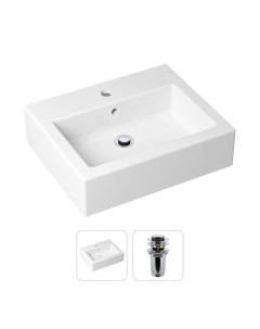 Комплект 2 в 1 Bathroom Sink 21520908 накладная фарфоровая раковина 50 см донный клапан Lavinia boho