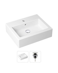 Комплект 2 в 1 Bathroom Sink 21520909 накладная фарфоровая раковина 50 см донный клапан Lavinia boho