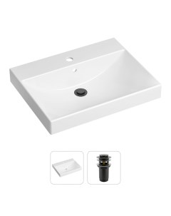 Комплект 2 в 1 Bathroom Sink 21520890 врезная фарфоровая раковина 60 см донный клапан Lavinia boho