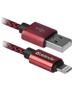 Кабель USB ACH01 03T 87807 красный Defender