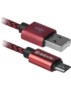 Кабель USB USB08 03T 87801 красный Defender