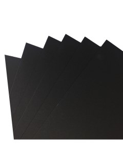 Бумага цветная 50х70 см 300 г черный Folia