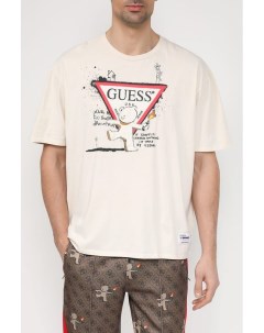 Хлопковая футболка с принтом бренда Banksy Guess