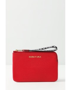 Кожаный кошелек с логотипом бренда Bimba y lola