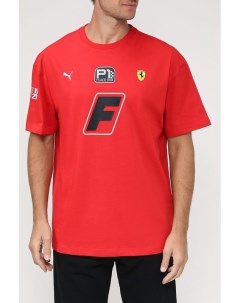 Хлопковая футболка Ferrari Race Garage Crew Puma