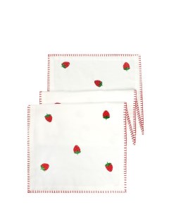 Настольная дорожка из хлопка Strawberries Coincasa