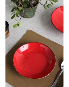 Фарфоровая глубокая тарелка Seasons Red Porland