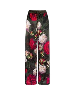 Шелковые пижамные брюки с цветочным принтом Marc & andré