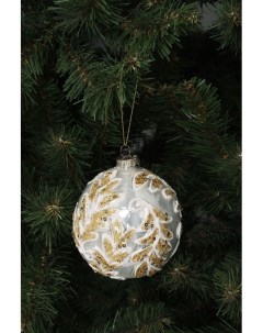 Стеклянный елочный шар Золотой папоротник Holiday classics