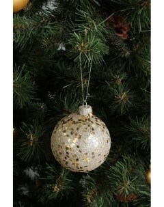 Стеклянный елочный шар Золотое конфетти Holiday classics