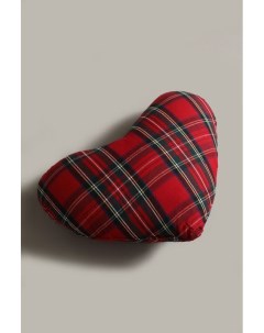 Декоративная подушка Heart Tartan Red Coincasa