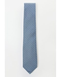 Светло синий шелковый галстук в горох Boss