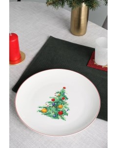 Фарфоровое сервировочное блюдо Christmas Tree D Coincasa