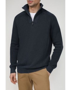 Хлопковый пуловер с воротником на молнии Esprit casual