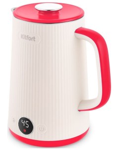 Чайник электрический КТ 6197 1 бело малиновый Kitfort