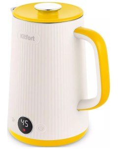 Чайник электрический КТ 6197 3 бело желтый Kitfort