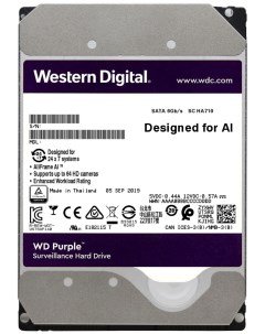 Жесткий диск HDD Original SATA III 14Tb WD141PURP Video Purple Pro 7200rpm 512Mb 3 5 Western digital