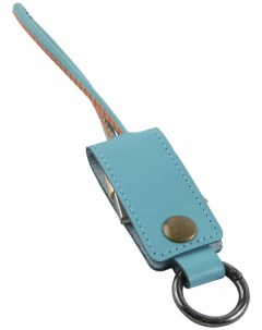 Кабель брелок USB Type C 25 см голубой Mobility