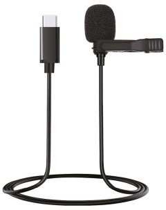 Микрофон петличный MMI 1 с разъемом Type C черный Mobility