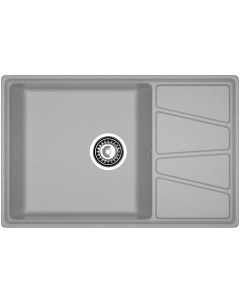 Кухонная мойка VERTEX 780L 1 чаша крыло 780 500 мм серый V 780L серый Granfest