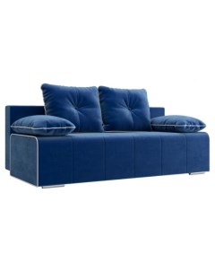 Прямой диван Рикс 89 100 см Пружинный блок Полутороспальные Жесткие Синий 192 Ширина 190 см Первый мебельный