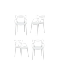 Комплект из 4 х стульев Masters белый Bradexhome