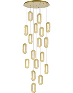 Подвесной светильник Золотистый Золотистый Прозрачный LED 18 9W St-luce