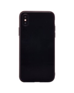 Чехол накладка Glass Azur stone series для смартфона Apple iPhone X XS черный Nxe
