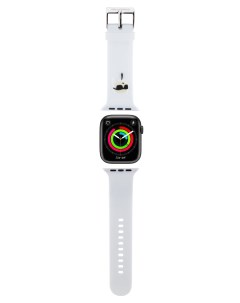 Ремешок для Apple Watch 41 40 38 mm NFT Karl head белый Karl lagerfeld