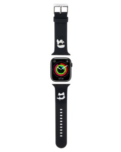 Ремешок для Apple Watch 42 44 45 49 mm NFT Karl Choupette черный Karl lagerfeld