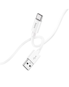 USB Кабель Type C X87 силиконовый 1м белый Hoco