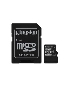 Карта памяти Canvas Select microSD 32GB адаптер Kingston