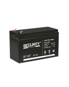 Аккумулятор батарея SF 1207 AGM 12В 7Ач для ИБП сигнализации Security force