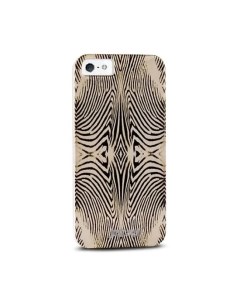Чехол Just Cavalli Zebra для iPhone 5 5S SE золотистый Puro