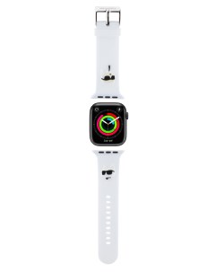 Ремешок для Apple Watch 42 44 45 49 mm NFT Karl Choupette белый Karl lagerfeld