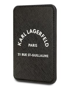 Магнитный картхолдер с функцией подставки RSG logo Black Karl lagerfeld