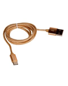 Кабель USB K11a для Type C 2 0А длина 1 0м золотой More choice