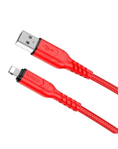 USB дата кабель Lightning X59 2м красный Hoco
